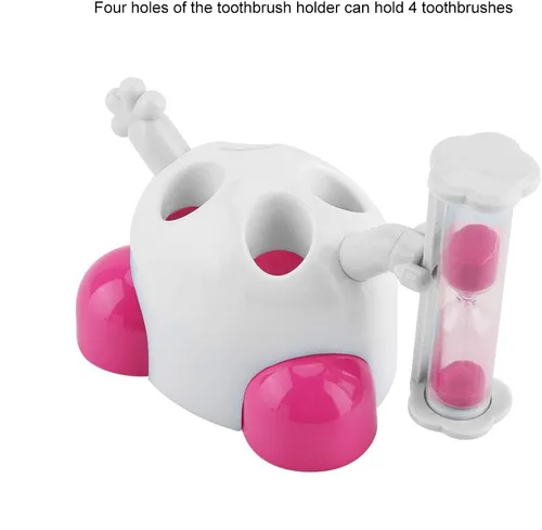 Vista 5 de Temporizadores de cepillado de dientes para niños y niños, soporte para cepillo de dientes con temporizador de cuenta regresiva de 3 minutos