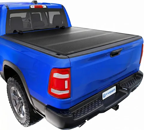 Vista 25 de Tyger Auto T1 Cubierta suave enrollable para caja de camioneta compatible con Dodge Ram 1500 2009-2018 y Classic 2019-2025, caja de 5 pies 7