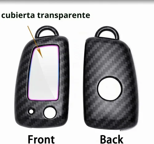Vista 3 de ontto Funda para Llave de Automóvil Flip con Botón de Nissan, Carcasa de Llave de ABS para Rogue Rogue Select Negro carbón