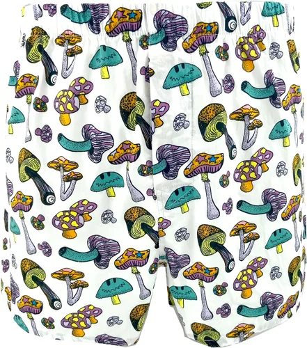 Vista 27 de ROCK ATOLL Calzoncillos tipo bóxer de algodón con estampado novedoso y brillante para hombre Estampado Afrutado Negro