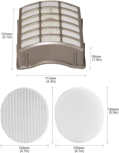 Vista 5 de LLHome Filtro de vacío de repuesto para aspiradoras Shark Navigator Professional Upright NV60, NV60 26, NV70, NV70 26, NV71, NV80, NV80 26, NVC80C