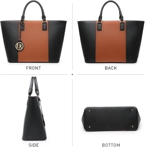 Vista 57 de Dasein Satchel Purse Handbag for Women Large Shoulder Work Tote Bag With Matching Wallet