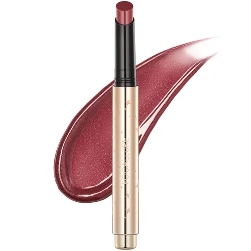 Vista 9 de FOCALLURE Lápiz labial con brillo nacarado, brillo labial hidratante y voluminizador, acabado brillante y nacarado, hidratante, larga duración