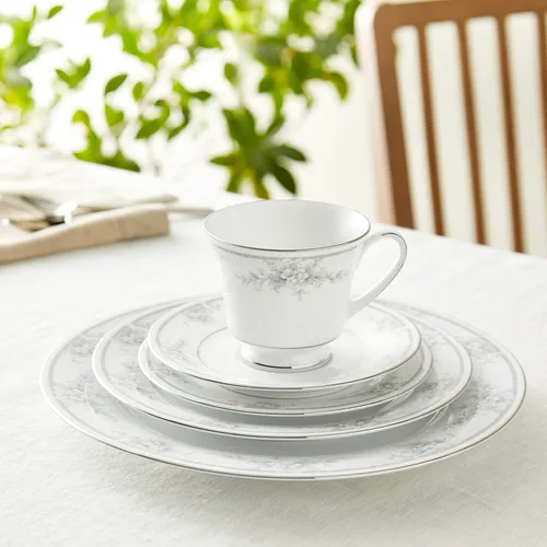 Vista 2 de Noritake Sweet Leilani - Juego de 5 piezas, Blanco