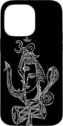 Vista 21 de Lord Shiva Hindu God Spiritual Yogi Inspirational Yoga Case for iPhone 17