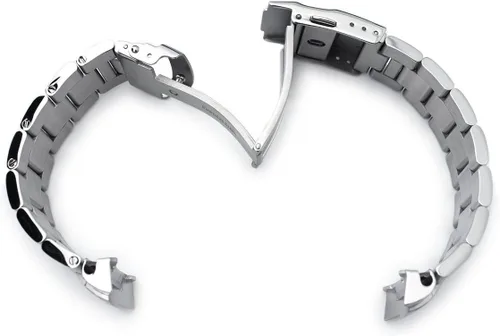 Vista 5 de MiLTAT Correa de reloj de 0.866 in para Seiko SKX007 SKX009 SKX175, eslabones sólidos Super-O