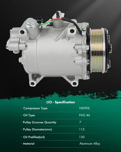 Vista 55 de SCITOO Compresor de CA para T-oyota Yaris 1.5L 2007 2008 2009 2010 2011 2012 2013 AC Compressor 639839 157318 158318 6512467