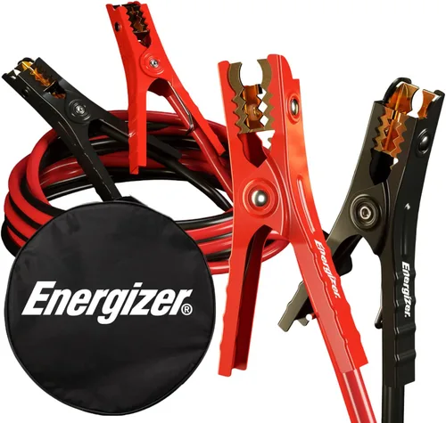 Vista 7 de Energizer Cables de puente para batería de automóvil, cables de refuerzo automotrices resistentes para arrancar baterías muertas o débiles con bolsa
