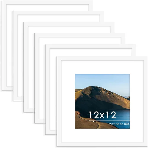 Vista 19 de PEALSN - Juego de 6 portarretratos de 5 x 7 pulgadas para fotos de 4 x 6 pulgadas con paspartú/5 x 7 pulgadas sin paspartú, para montaje en Negro