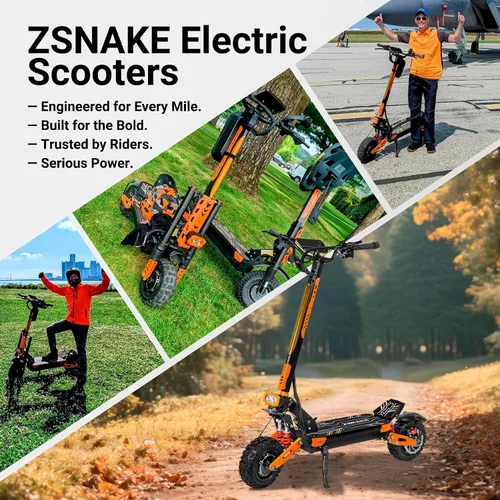 Vista 8 de Patinete eléctrico para adultos, 2800 W6000 W, velocidad máxima de 3552 MPH, batería de 10801800 Wh, rango de 3560 millas de alcance de 11 pulgadas