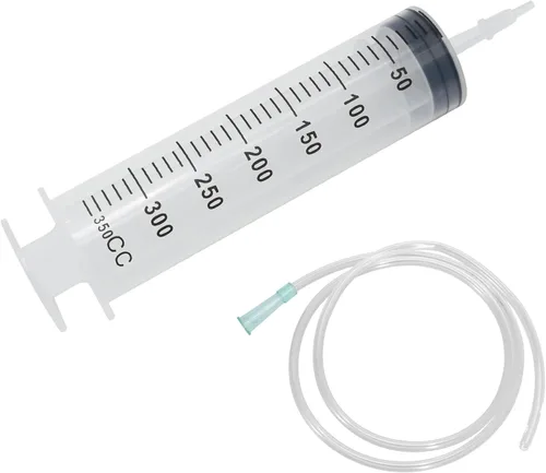 Vista 10 de Hoypeyfiy Jeringa grande de 150ml, jeringa de plástico con 102 cm de tubo de plástico para laboratorios científicos, líquidos, riego de plantas