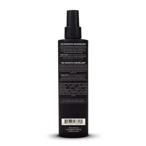 Vista 7 de Jon Renau Desenredante suave HD, spray desenredante sin enjuague para pelucas sintéticas y extensiones de cabello, spray desenredante reductor