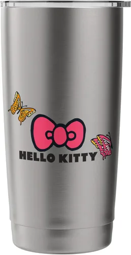 Vista 3 de Hello Kitty Vaso aislado de acero inoxidable mariposa