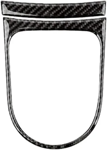 Vista 2 de Xotic Tech - Cubierta para panel de cambio de marchas, fibra de carbono suave auténtica, compatible con Ford Mustang 2015-2023 Negro carbón