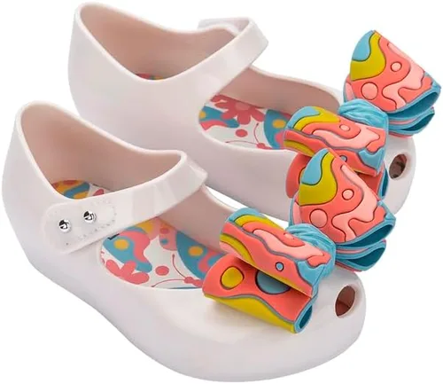 Vista 9 de mini melissa Ultragirl Wonderland Zapatos estilo bailarina para niños