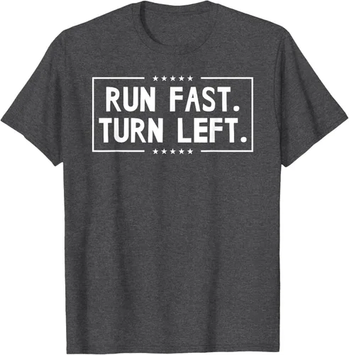 Vista 27 de Run Fast Turn Left - Camiseta para correr de pista y campo