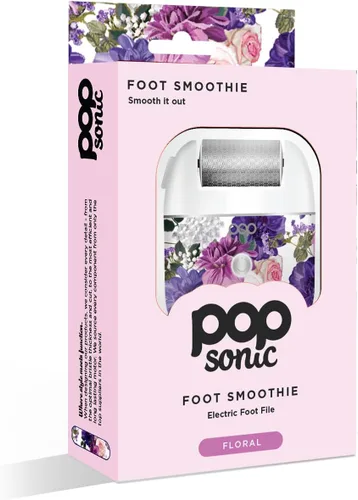 Vista 2 de Pedi Pro - Lima eléctrica para pies, removedor eléctrico de callos para pies, herramienta exfoliante de pies Pedi Spa para hombres/mujeres (floral)