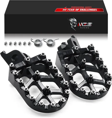 Vista 9 de MZS Estriberas eléctricas para motocross compatibles con X3 XXX MX3 MX4 MX5, estriberas Ebike MX más anchas reposapiés resto pedal CNC aluminio negro