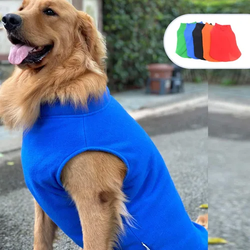 Vista 14 de Chaleco de invierno para perro, cálido, transpirable, chaleco de forro polar para perro, abrigo de invierno ligero con agujero para correa