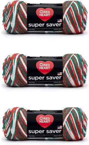 Vista 105 de Red Heart Hilo Super Saver, paquete de 3, camuflaje, 3