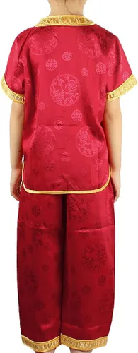 Vista 3 de Andux Traje de dragón Kungfu bordado de dragón ropa china GFTZ-01