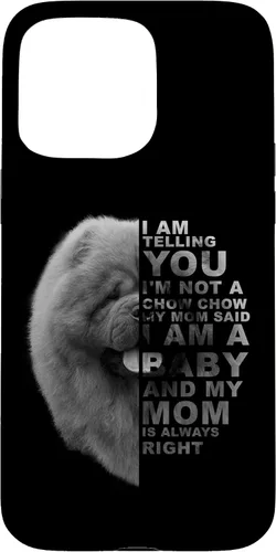 Vista 27 de Funda para iPhone 12 mini My Mom Said I am a Baby Chow Dog Mommy Mother Day