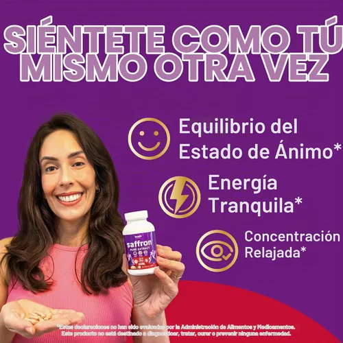Vista 2 de Kwala Nutrition Suplementos de azafrán para el estado de ánimo y la energía, 88.5 mg de extracto de azafrán puro, suministro para 90 días, 90
