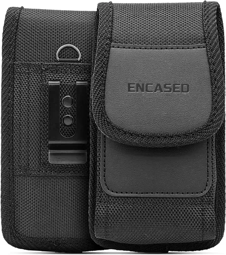 Vista 5 de Encased Combo de cinturón 2 en 1 para Moto G Stylus 5G 2022 con funda de clip para teléfono y protector de pantalla (negro)