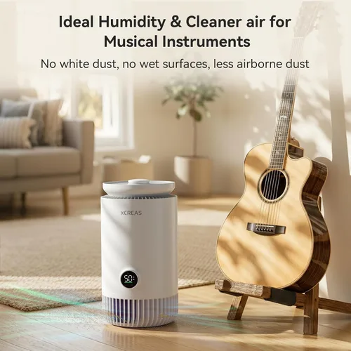 Vista 5 de Humidificador y purificador de aire en uno, humidificador evaporativo y purificador de aire HEPA combinado para dormitorio, tanque de agua de 0.8