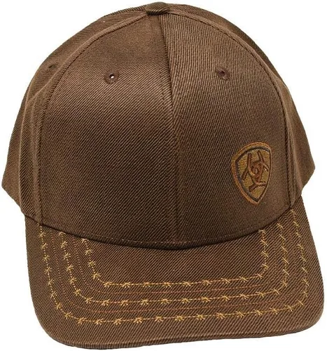 Vista 3 de ARIAT Logotipo de esquina de aceite completo para hombre, talla única, marrón, Marrón