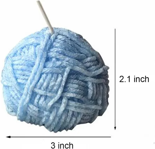 Vista 3 de Molde de vela de lana para tejer, molde de silicona MoldFun Hemisphere Yarn Ball para jabón, bomba de baño, yeso, cera