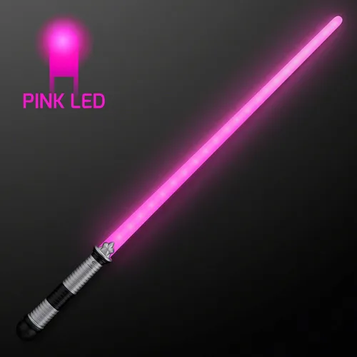 Vista 2 de FlashingBlinkyLights Espada de sable de luz LED rosa