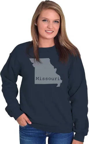 Vista 5 de Missouri State Map Shape Souvenir MO Pride - Sudadera para hombre