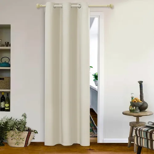 Vista 99 de MYSKY HOME Cortinas Aqua para Armario para Entrada Cortina Opaca para Puerta para Sala de Estar Cortina Oscurecedora de Habitación con Ojales