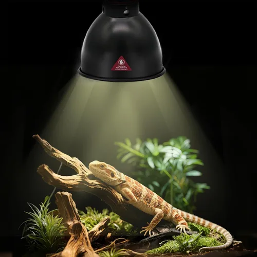 Vista 4 de Lámpara de reptil de cúpula profunda de 5.5 pulgadas de 100 W, lámpara de calor de reptiles de cúpula de 100 W con interruptores aptos