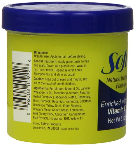 Vista 2 de Softee Hair Food con vitamina E, 5 oz Vitamina E