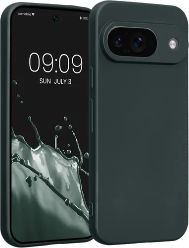 Vista 236 de kwmobile Funda compatible con Google Pixel 9 - Funda protectora delgada de TPU para teléfono - Acabado mate suave - Piedra antigua