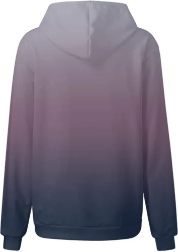 Vista 2 de GOFULY Sudaderas con capucha y sudaderas de moda para mujer, de manga larga, con cordón, estampado azteca occidental, de gran tamaño, para otoño