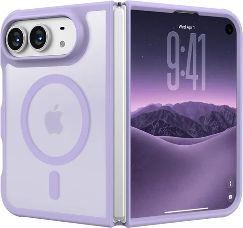 Vista 188 de Funda magnética para iPhone 17, protección resistente, color blanco antiguo