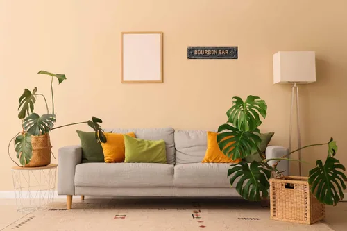 Vista 4 de Letrero de metal retro de lata estilo bourbon vintage, adecuado para barra de bourbon, multiusos para uso en interiores, placa de 4 x 16 pulgadas