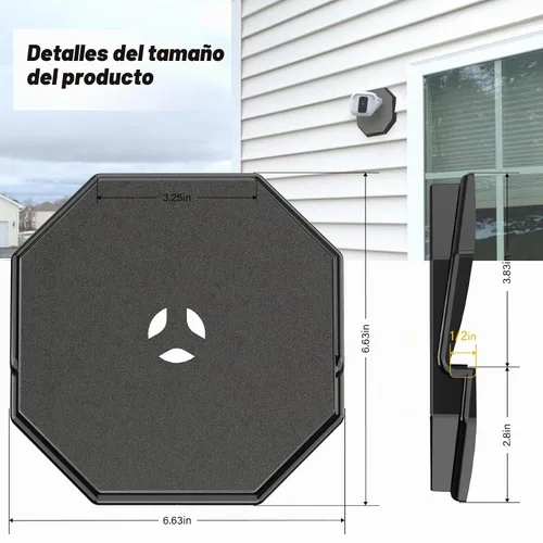 Vista 2 de Bloques de montaje de revestimiento de vinilo, kit de montaje de revestimiento, bloque de montaje octagonal 130110006001, placa de montaje