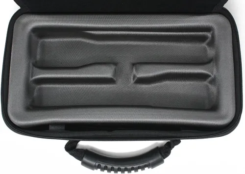 Vista 7 de LOUDmouth Funda de micrófono inalámbrico dual Caja de almacenamiento de EVA de viaje dura para dos micrófonos inalámbricos Estuche de transporte