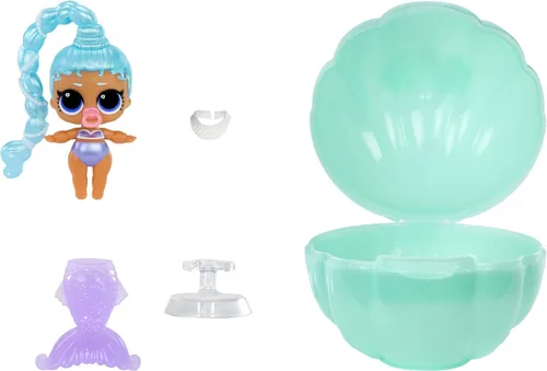 Vista 2 de L.O.L. Surprise! Sirenas de maquillaje mágico ¡Transformación! Pack de 2 hermanas bebé con maquillaje de labios DIY portátil para ti y tu muñeca