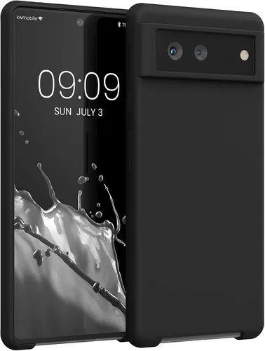Vista 155 de kwmobile Funda Compatible con Google Pixel 6 Pro - Funda de Teléfono de Silicona TPU con Acabado Suave - Azul Caribe