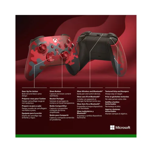 Vista 6 de Xbox Wireless Controller Daystrike Camo Special Edition for Xbox Series XS Xbox One and Windows 10 Devices
