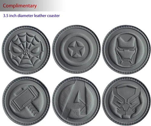 Vista 7 de IRON SPIDER Carteras para hombre con pantera de personaje de superhéroe, barrera RFID, ultrafina doble pliegue de cuero minimalista bolsillo frontal