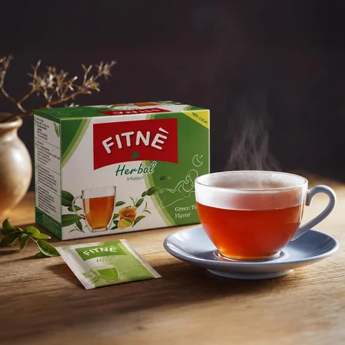 Vista 7 de FITNÈ Té verde a base de hierbas miel limón con infusión de Garcinia Senna suave desintoxicación limpia alto antioxidante sin calorías edulcorante