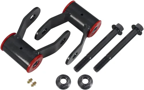 Vista 4 de BST BSSP Kit de bajada de suspensión trasera de 2 pulgadas con grilletes y herrajes 710515, kit de nivelación con conector Zerk, compatible con Ford