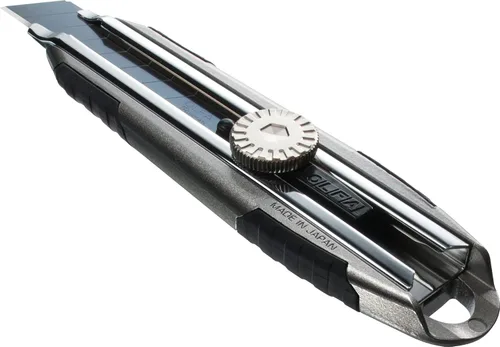 Vista 7 de OLFA - Cuchillo utilitario resistente de 0.709 in (MXP-L) - Mango de aluminio, bloqueo automático 18mm Aluminum snap-off blade Utility Knife
