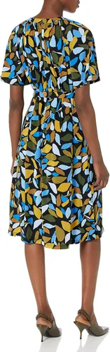 Vista 2 de Maggy London Vestido de tienda de campaña con mangas acampanadas para mujer